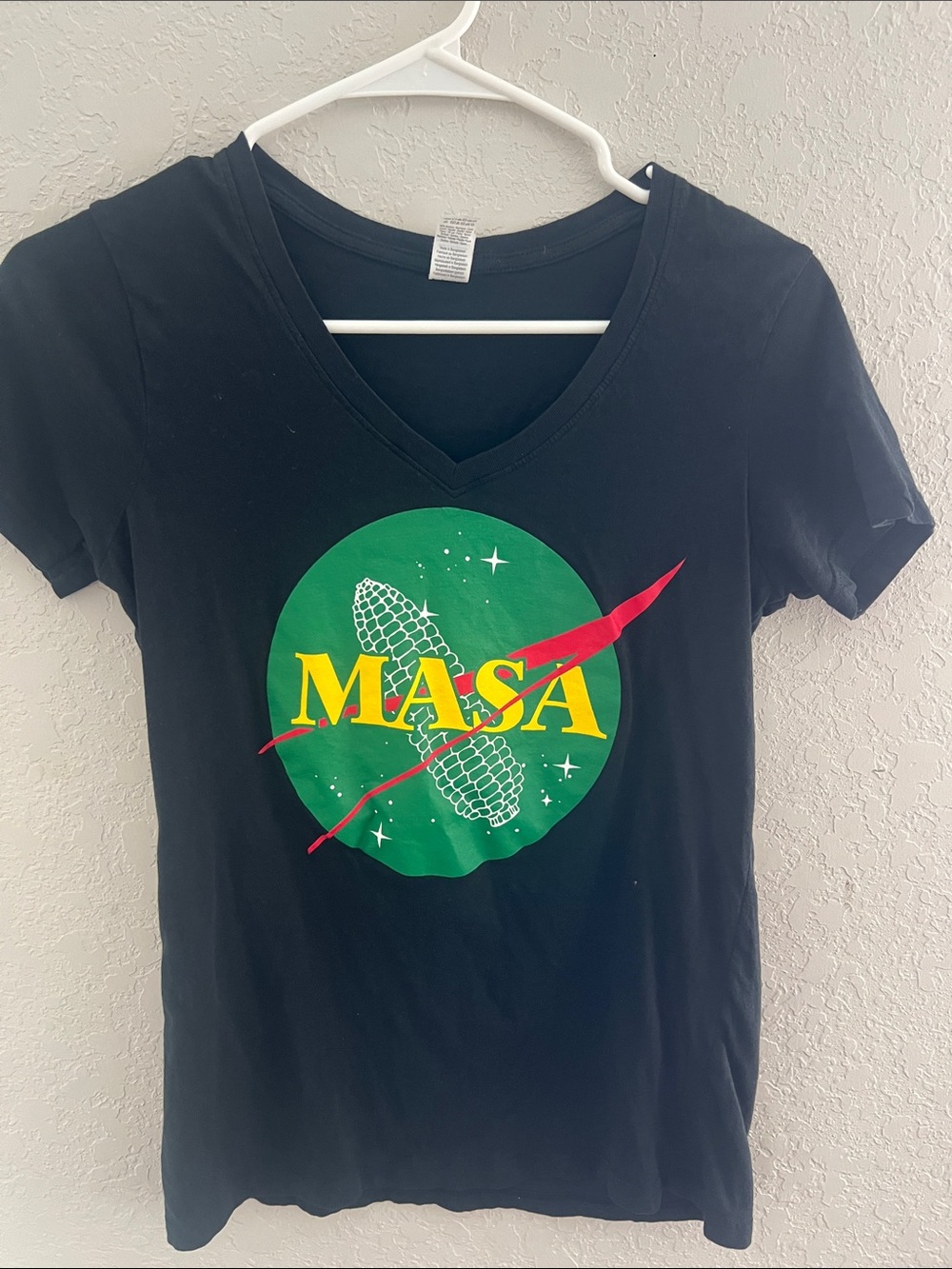 Masa nasa parody woman’s Black Crewneck Tee